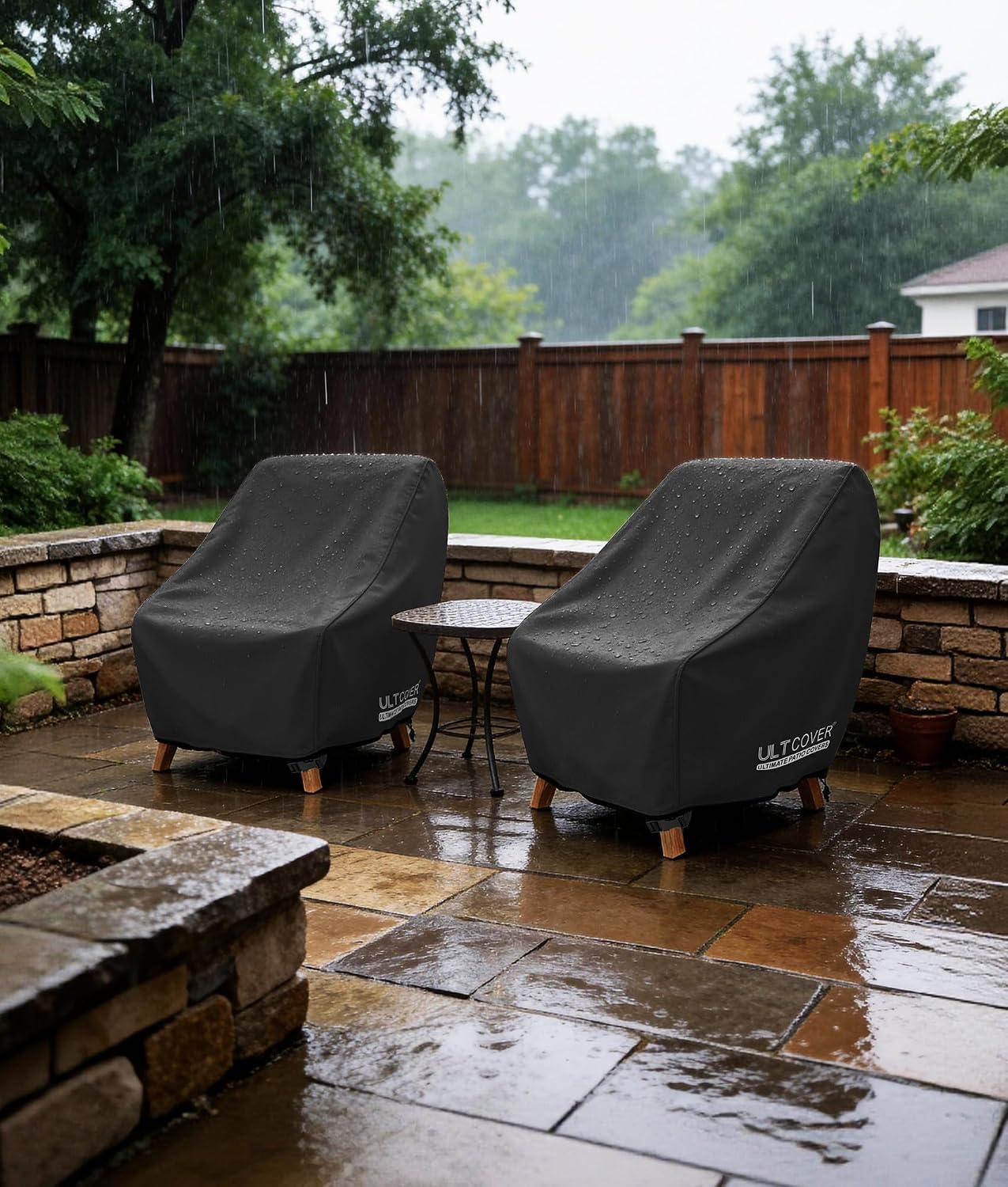 ULTCOVER Waterproof Patio Chair Cover, 35W x 38D x 34H in