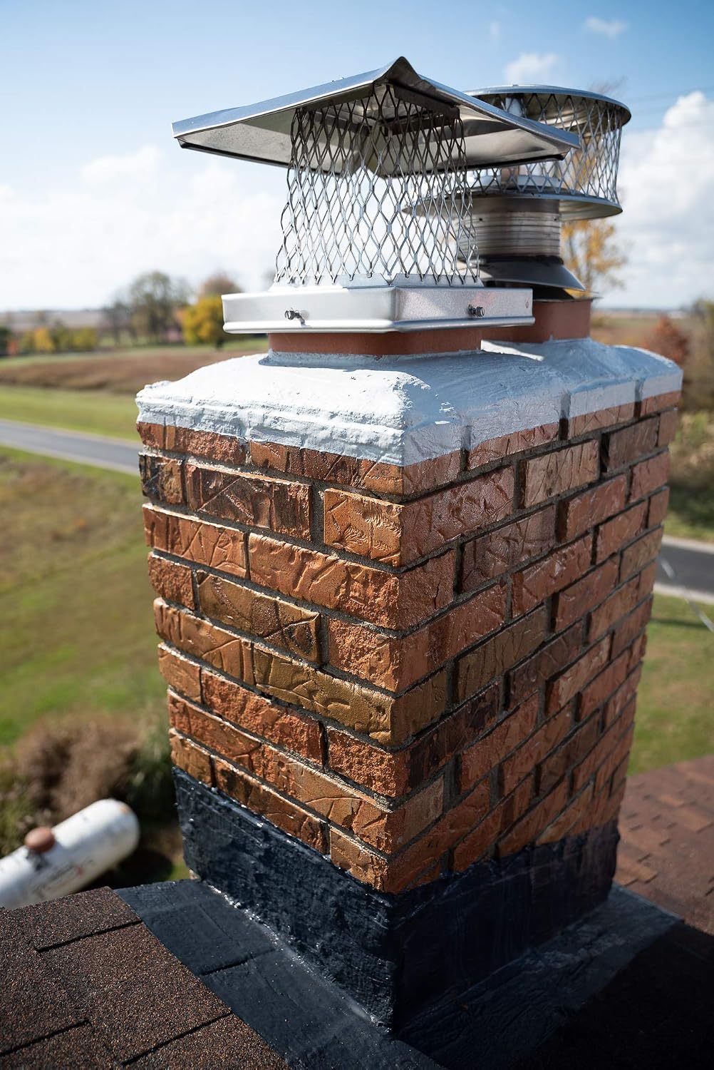 MasonryDefender Chimney Brick Sealer, Clear Water-Based Siloxane Sealer - Breathable Waterproofer For All Exterior, Vertical Masonry Surfaces - 1 Gal