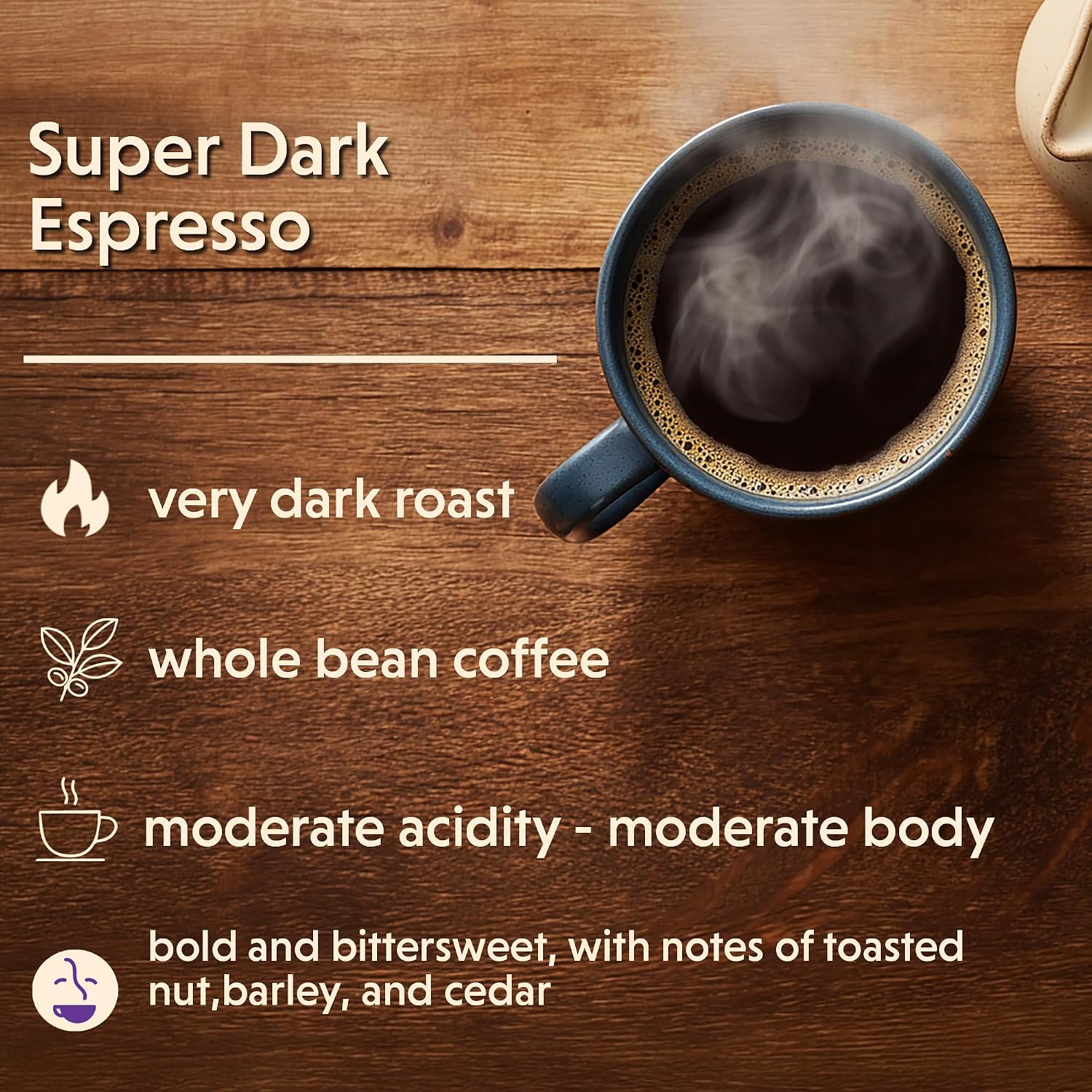 Coffee Bean Direct French Roast, Whole Bean, 5lb Bag | Dark Roast, Bold Blend