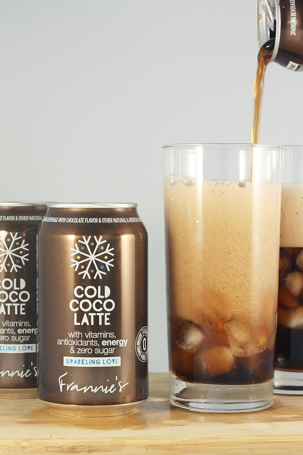 AmishTastes Frannie’s Sparkling Cold Coco Latte, Protected With High-Density Foam, 12 Oz. (12 Ounce (Case of 24))