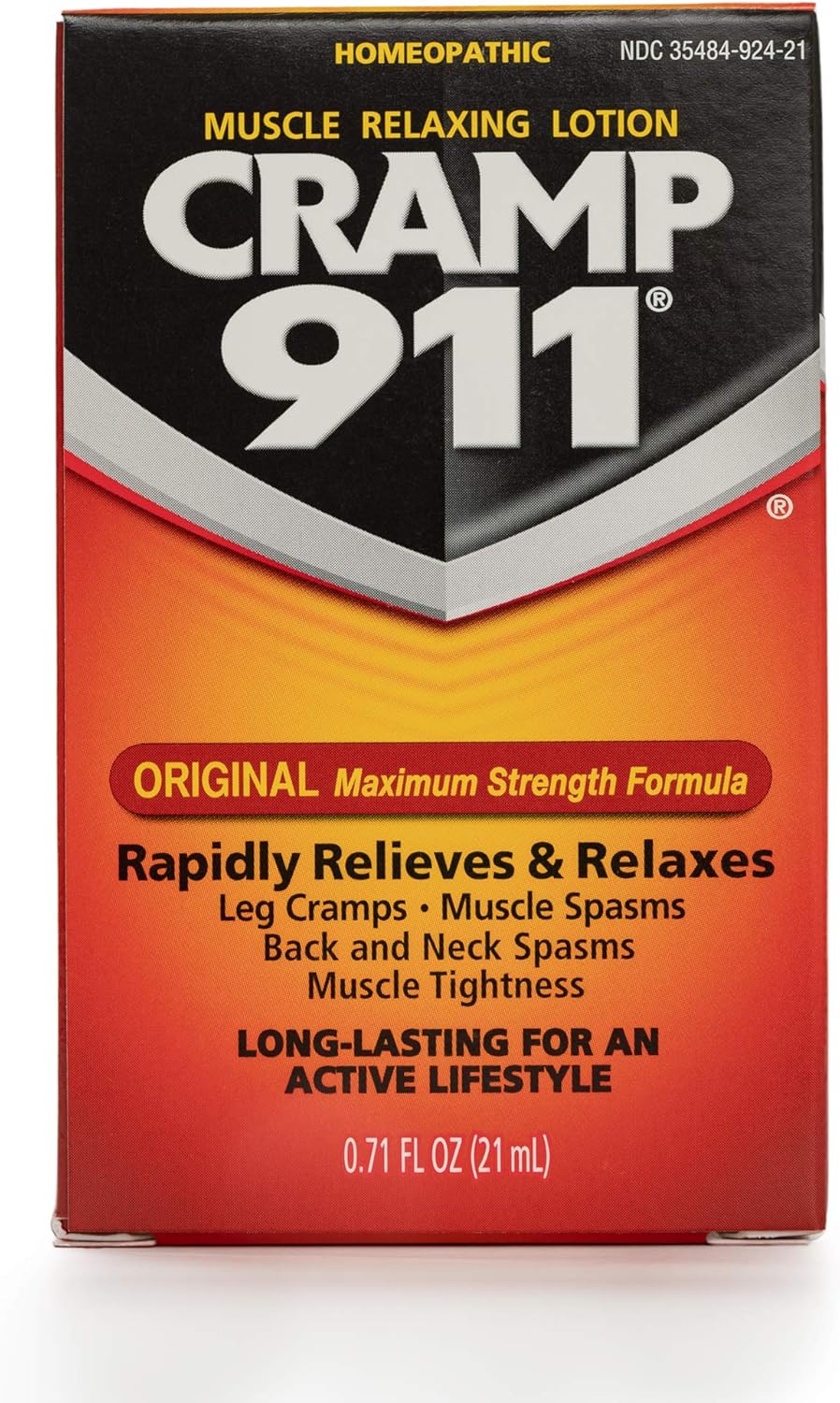 Cramp 911 Muscle Relaxer Pain Relief Cream for Muscle Cramp Relief and Sore Muscles. Used for Muscle Cramp Relief and Muscle Pain Relief of All Kinds