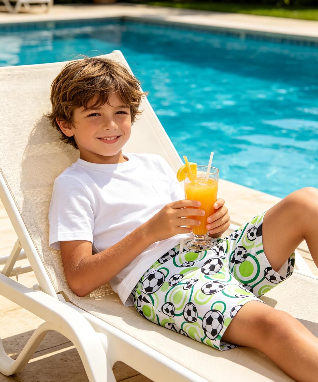 BFUSTYLE Boys Swim Trunks Mesh Lining Kids Bathing Suit 5-14 Years Shorts