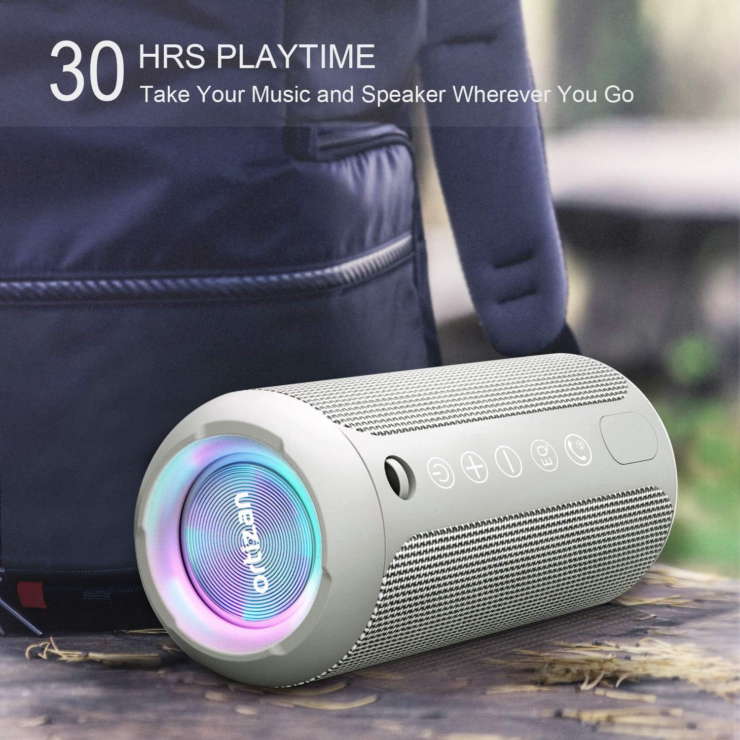 Ortizan X10 Portable Bluetooth Speaker (1st Gen), IPX7 Waterproof, Wireless