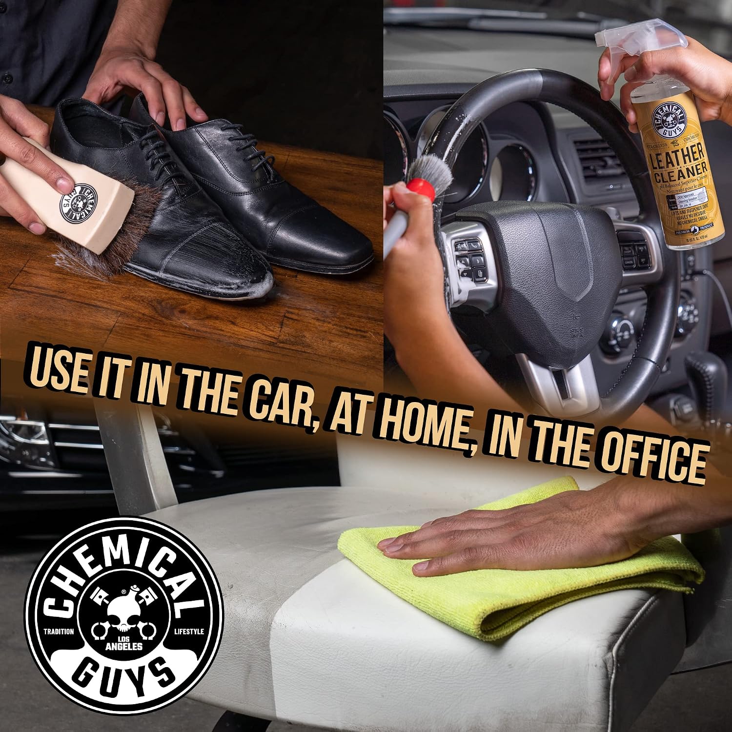 Chemical Guys, Vintage Series Leather Conditioner for Car Interiors, 16 oz | Nourishes and conditions natural, synthetic and faux leather seats, keeping them soft, supple and protected