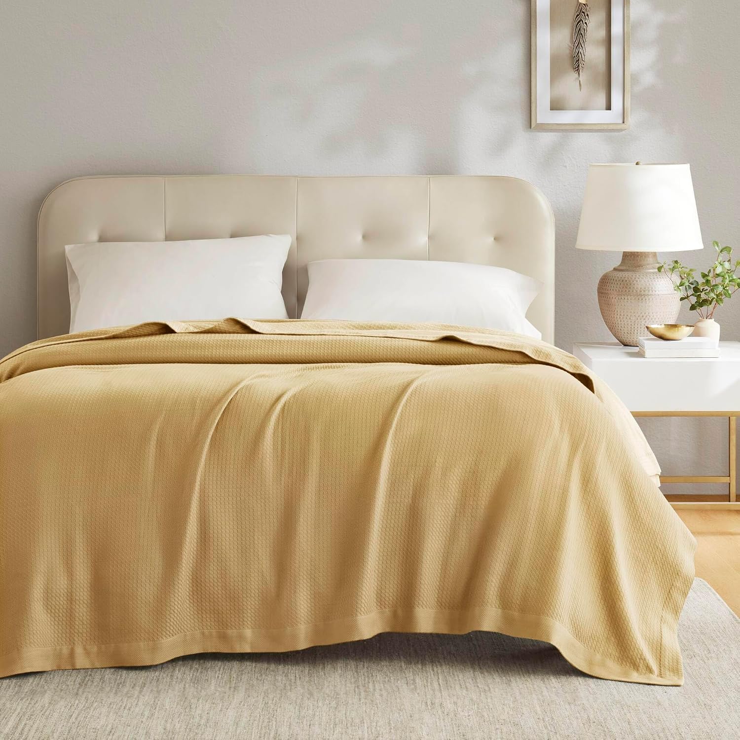 Madison Park 100% Egyptian Cotton Summer Blanket Full Queen Size Teal