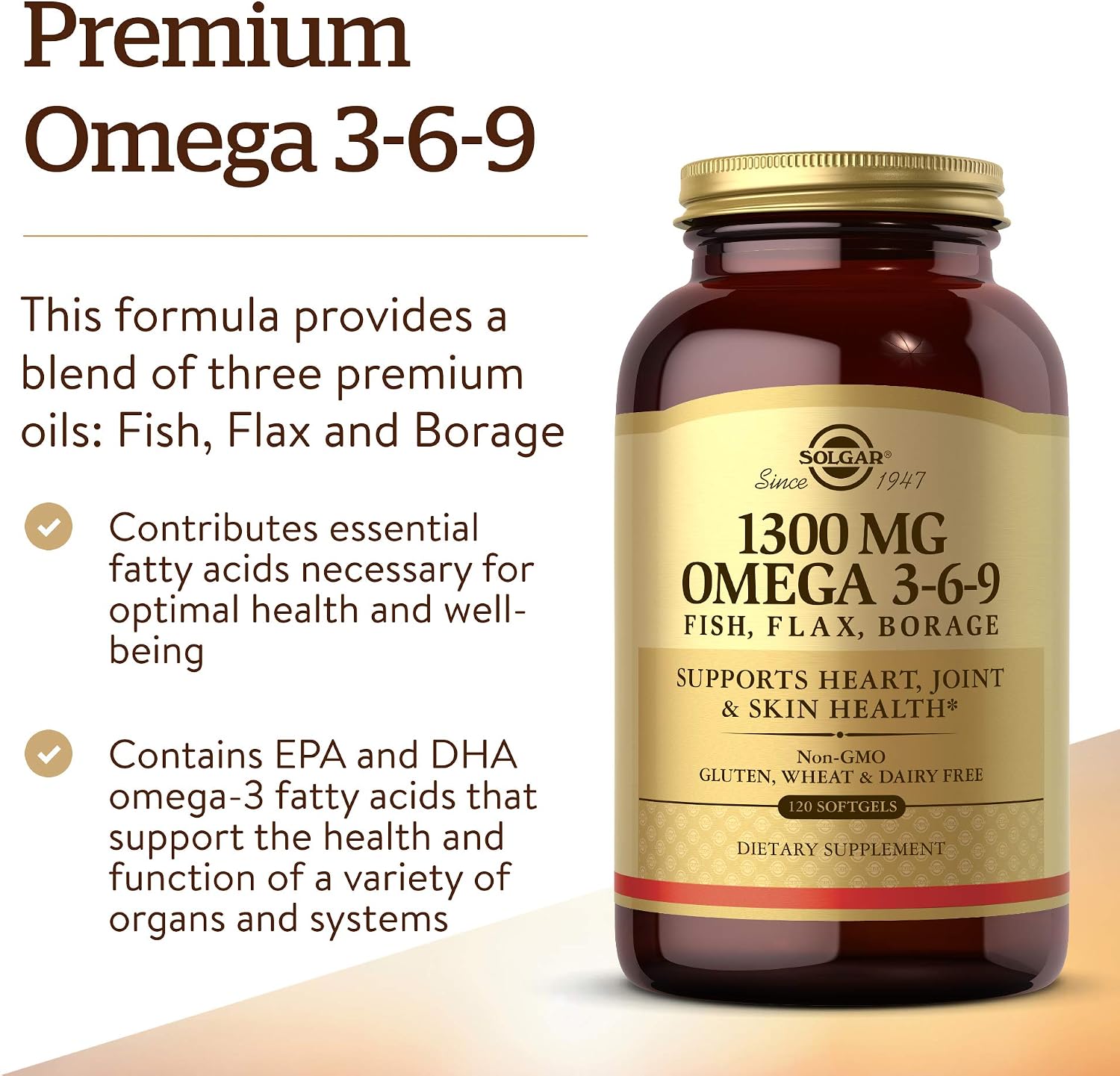 Solgar 1300 mg Omega 3-6-9