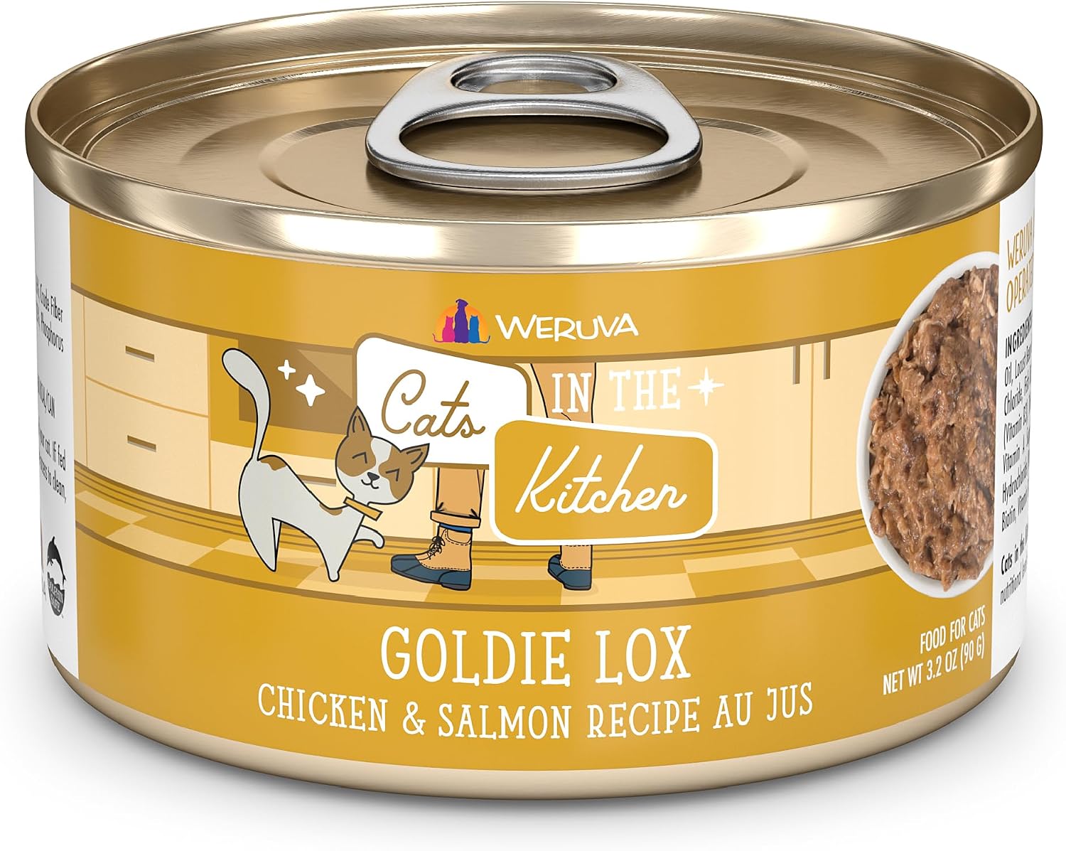 Weruva Cats in the Kitchen, Kitchen Cuties Variety Pack, Wet Cat Food, 3.2oz Can (Pack of 12)