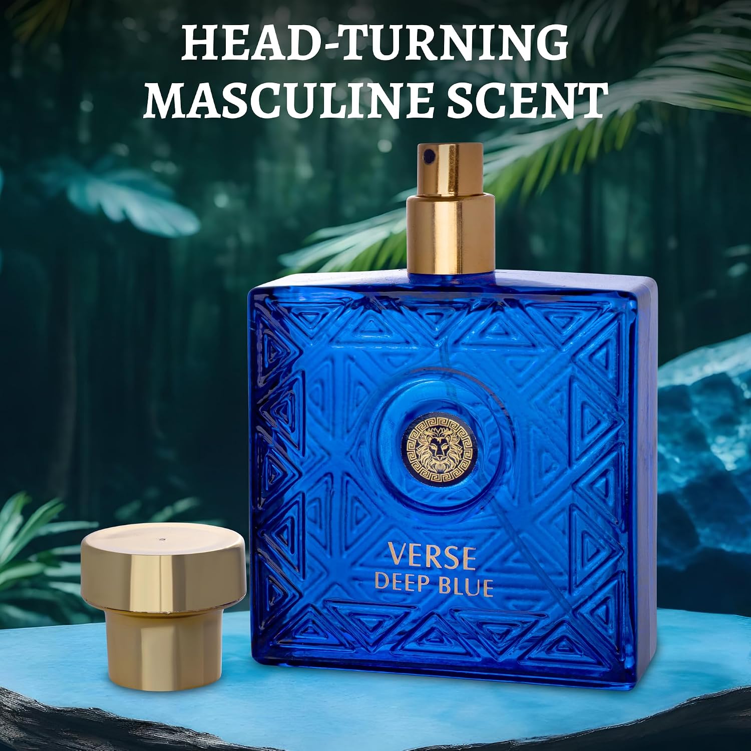 NovoGlow Verse Deep Blue, Eau de Parfum Spray Perfume, Fragrance For Men- Daywear