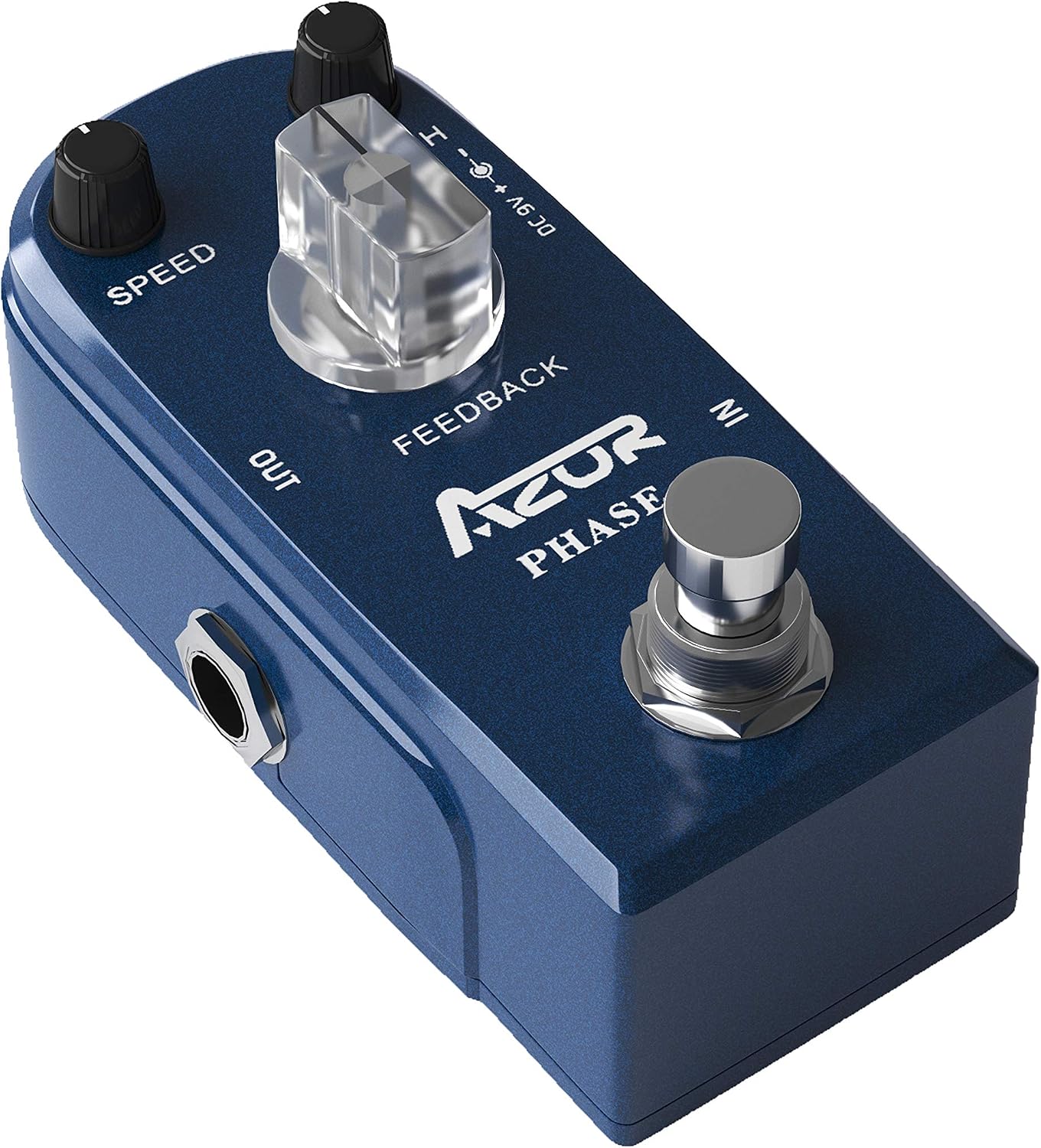 AZOR 5 Band Bass EQ Pedal, Aluminium Alloy True Bypass Equalizer Effect Pedal, Compact Mini Tone Control Pedal for Electric Bass Guitar