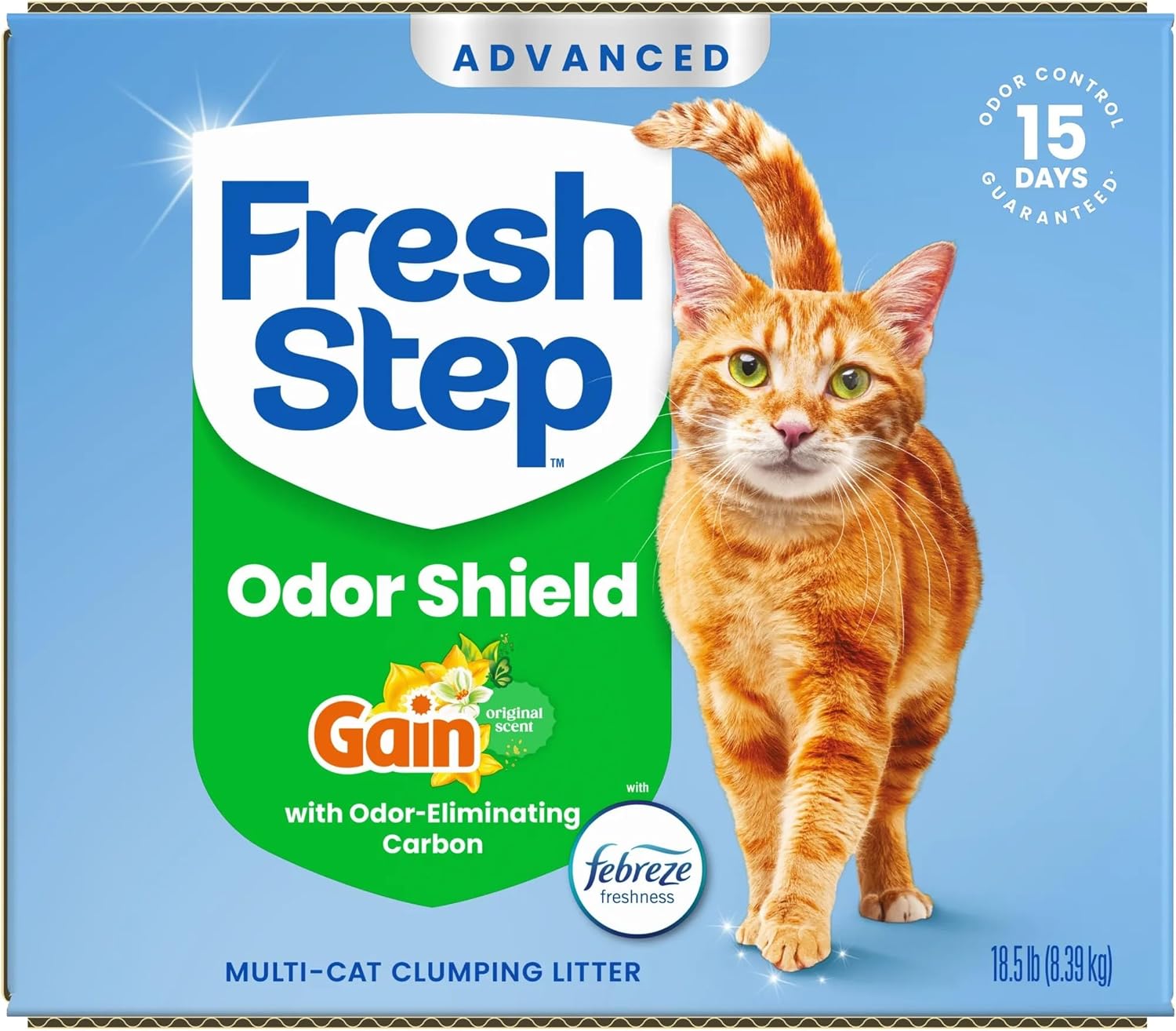 Fresh Step Extreme Clump Multi Cat Clumping Cat Litter, 14 lb. | Forms Tight Clumps, Easy To Scoop, Scented, Ammonia Block Technology, Low Dust, Compatible with Most Auto Litter Boxes