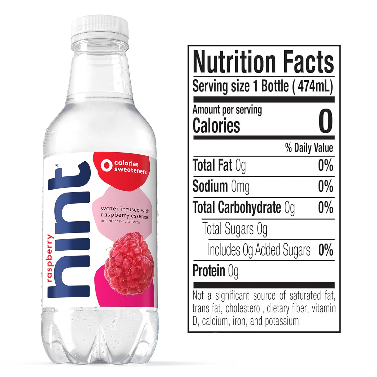 Hint Flavored Water Zero Sugar 0 Calories - Crisp Apple 16 FL oz, 12 pack | Crisp, refreshing water, fruit flavors. 0 calories, 0 sugar, 0 sweeteners. Hydration for wellness. Gluten-free, Kosher, Vegan