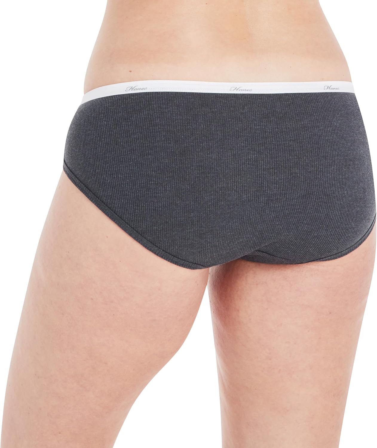 Hanes women's Hi-Cut Panties Pack, Lightweight Cotton Hi-Cuts, 6-Pack (Retired, Colors May Vary)