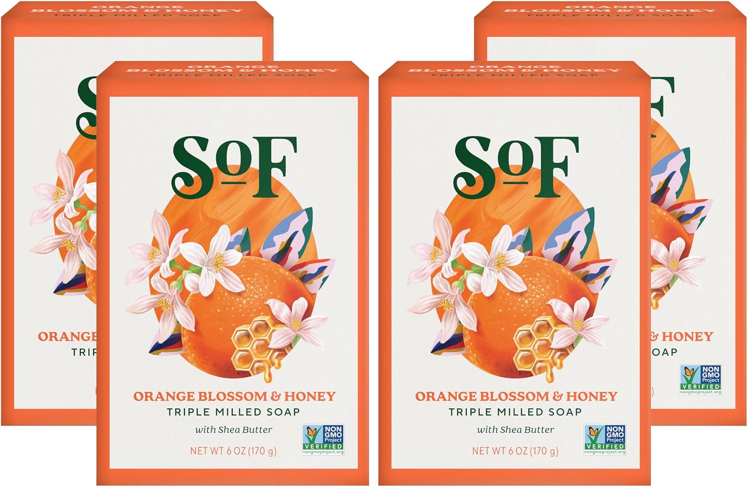 South Of France SoF Triple Milled Bar Soap, Coconut & Shea Butter