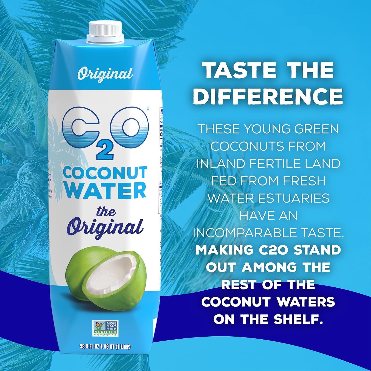 C2O - Coconut Water with Pineapple (12 Pack) - Made with Fresh Coconut Water - Plant Based - Non GMO - Canned Water - Natural Hydration, Essential Electrolytes, & Potassium - 12 Cans, 17.5 FL OZ