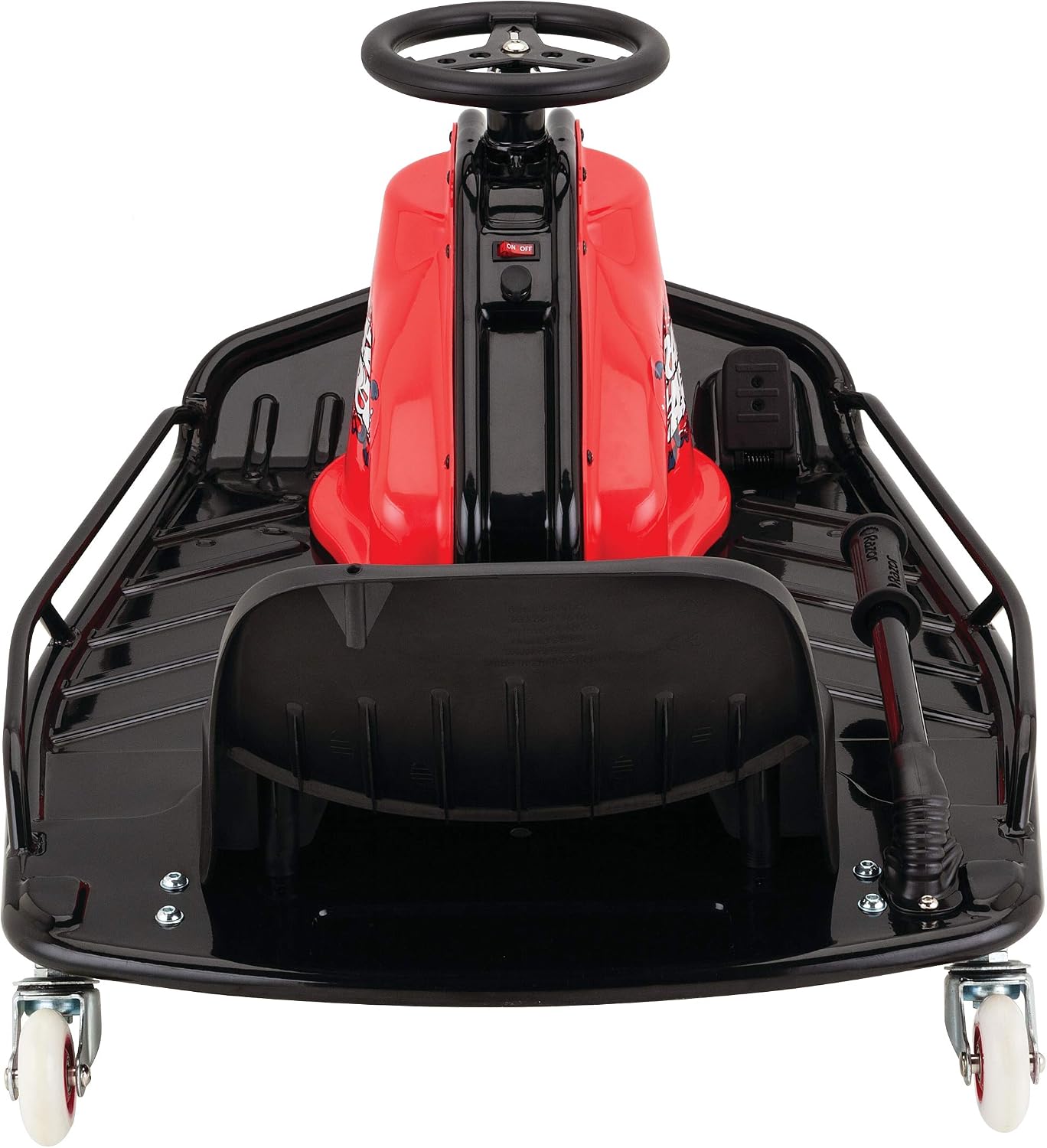 Razor Crazy Cart Sport - 24V Electric Drifting Go Kart, Variable Speed, Up to 12 mph, Up to 40 Minutes of Continuous Use