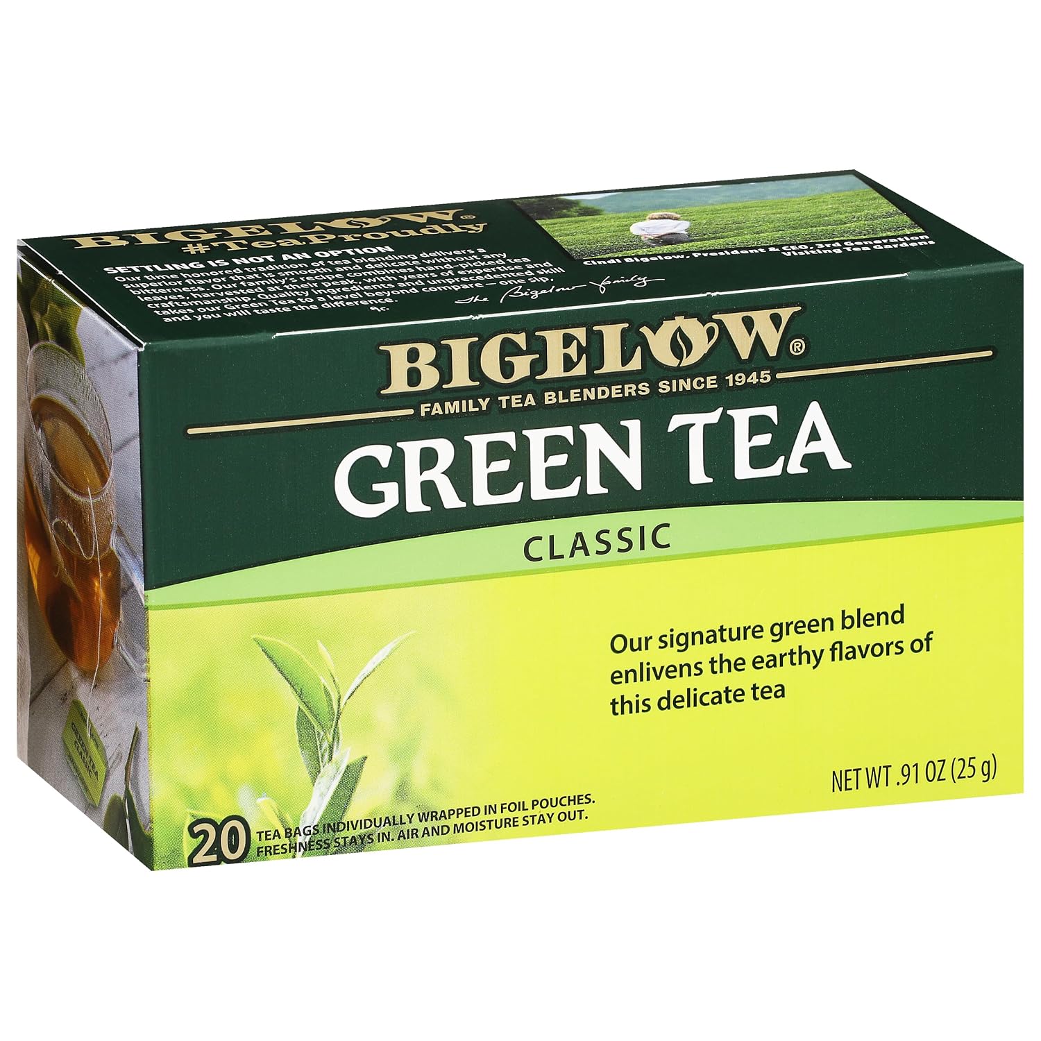 Bigelow Tea Classic Green Tea Bags, 40 Count (Pack of 6)