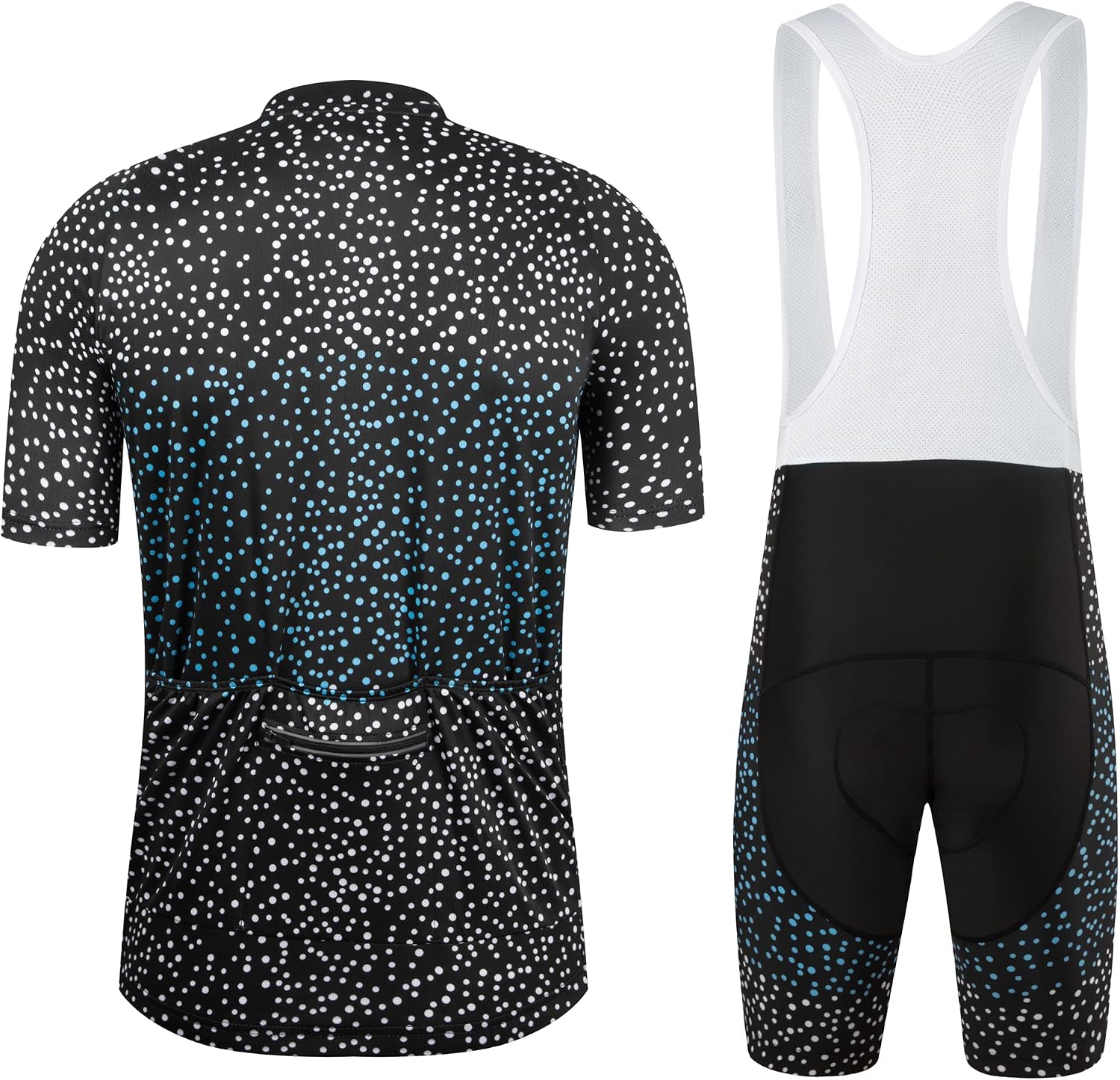 Coconut Ropamo CR Men's Cycling Jersey Set Road Bike Jersey Zipper Pocket Short Sleeves Cycling Kits Bib Shorts 3D Padded