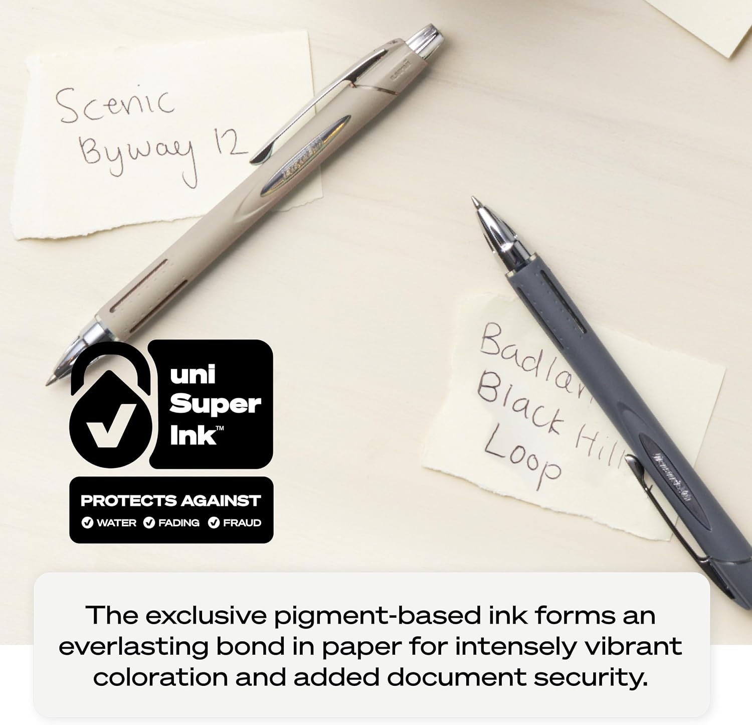uniball™ Jetstream RT Ballpoint Pens, Black Ink, 0.7mm Fine Point, 3 Count | Retractable, Smooth Writing, Quick-Drying, Smear-Resistant, uni Super Ink™