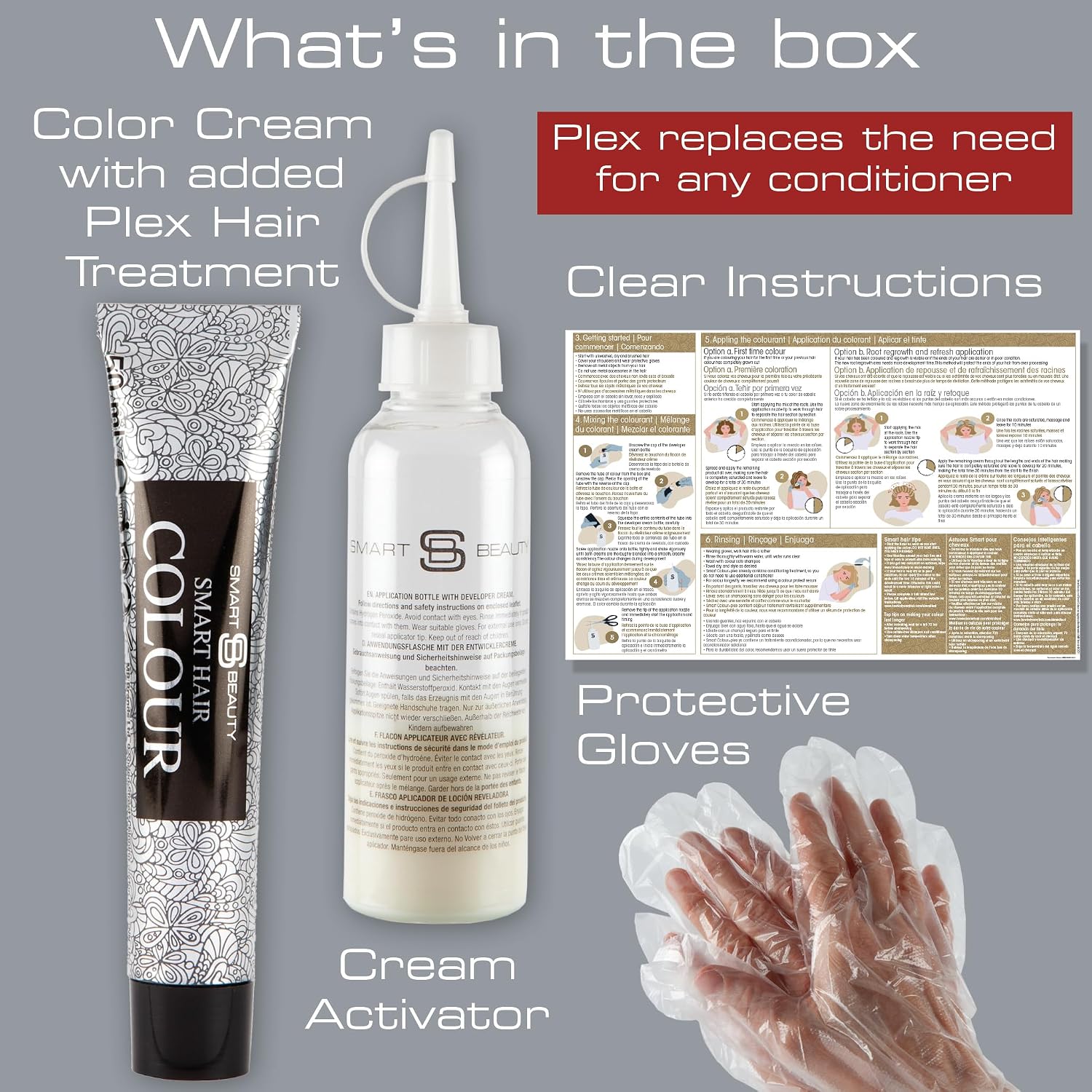 Smart Beauty Blonde Bleach-It, The Ultimate Lightener for Dark Hair, Perfect for Highlighting and Vibrant Pastel Colour, Hair Bleach Kit, Vegan & Cruelty Free