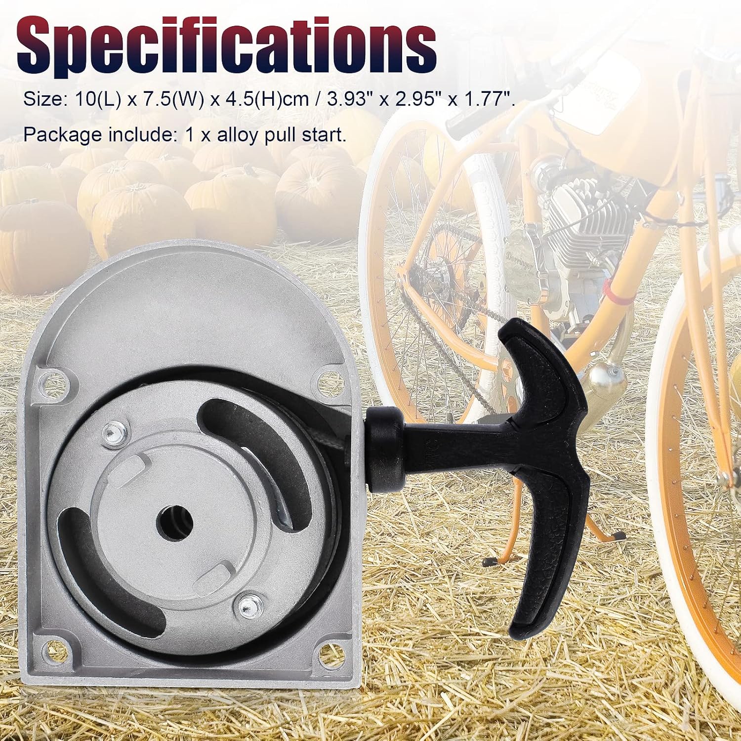 Alloy Pull Start Starter Starters 49cc 50cc 60cc 66cc 70cc 80cc 2-stroke Engine Motorized Bicycle Bike