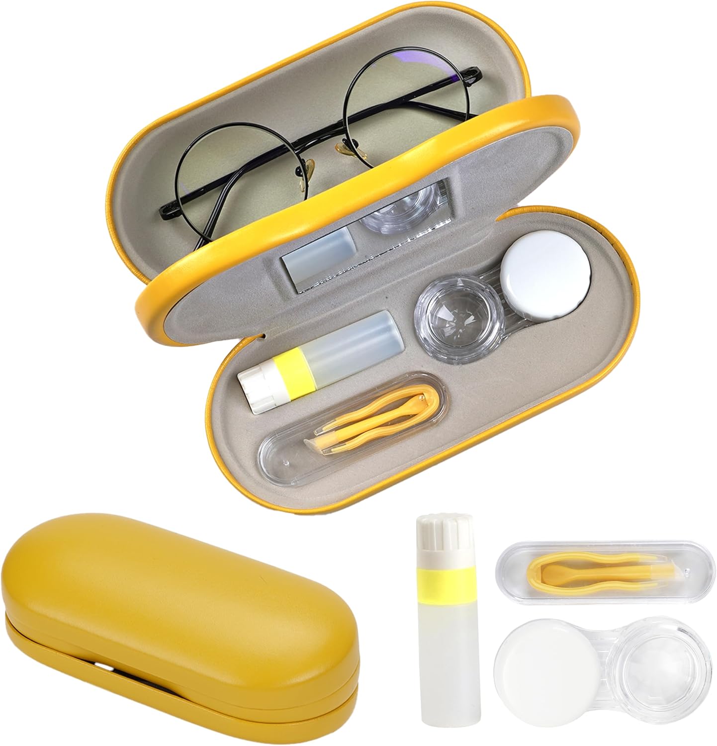 Lasiyanor Contact Lens Travel Kit with Cleaner Washer