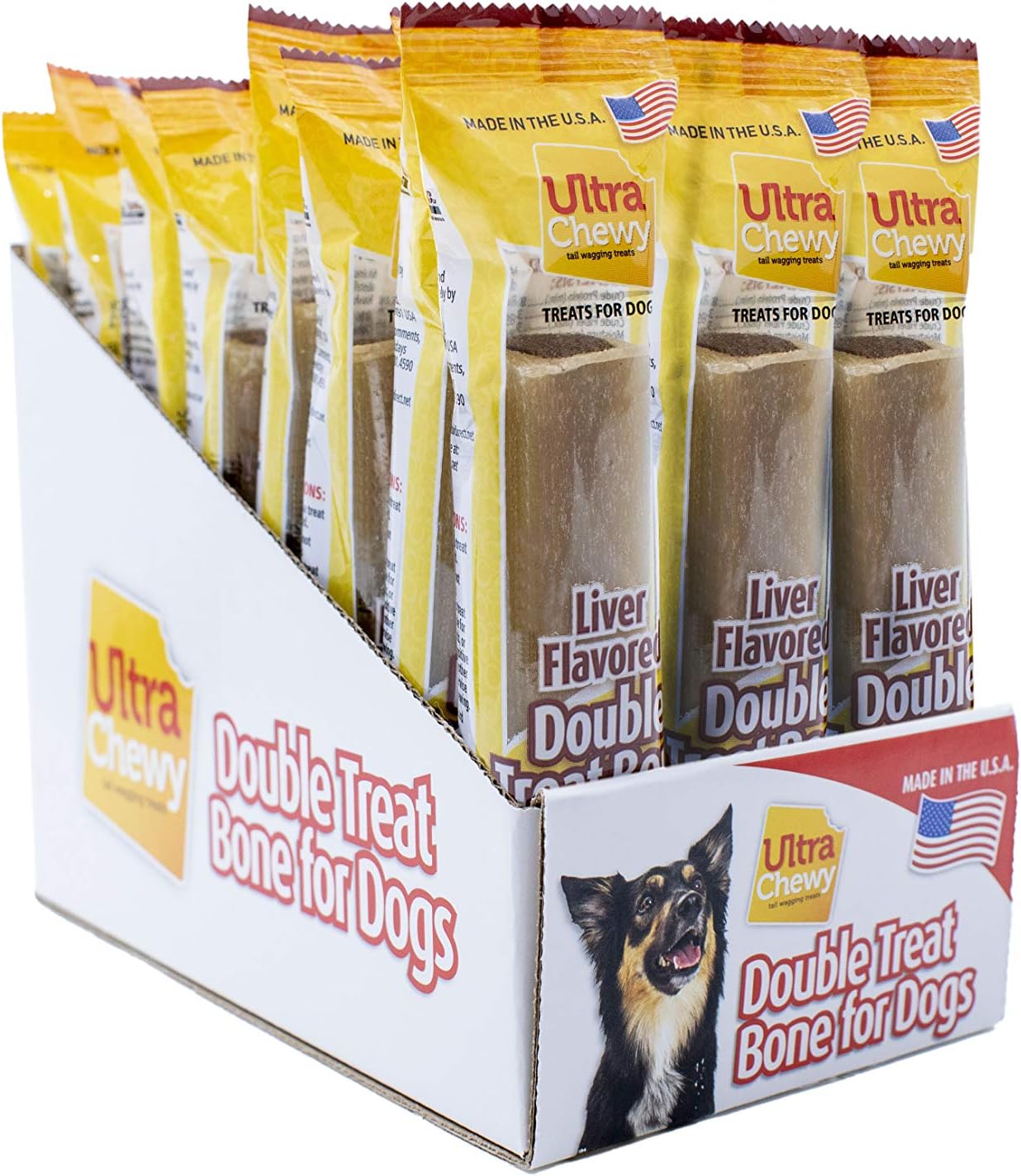 Ultra Chewy Chicken Double Treat Bones, 12 Count