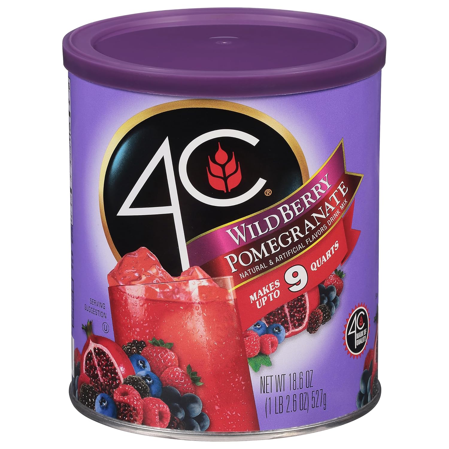 4C Wild Berry Pomegranate Drink Mix 18.6 OZ