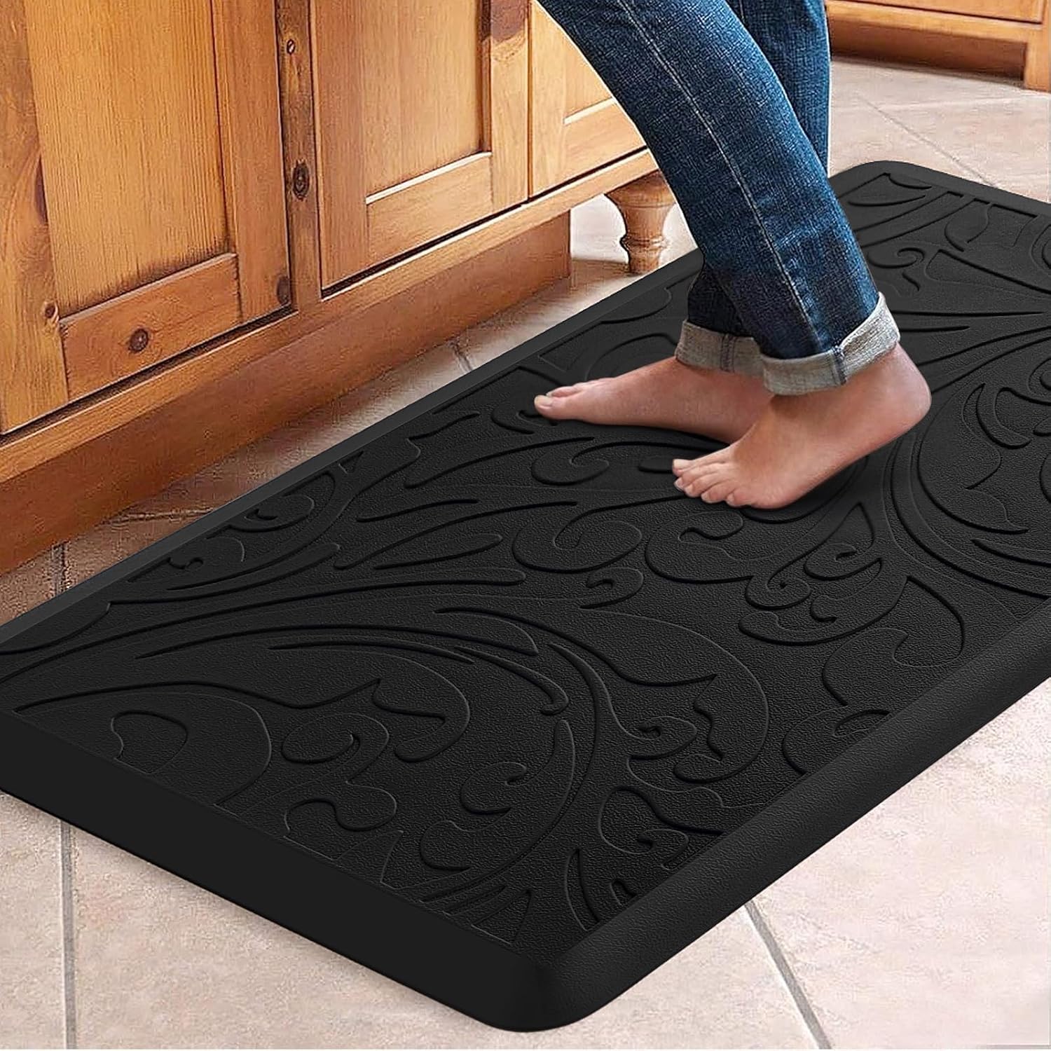 Kitchen Mat Cushioned Anti-Fatigue Comfort Standing Mat Rug for Home,Office