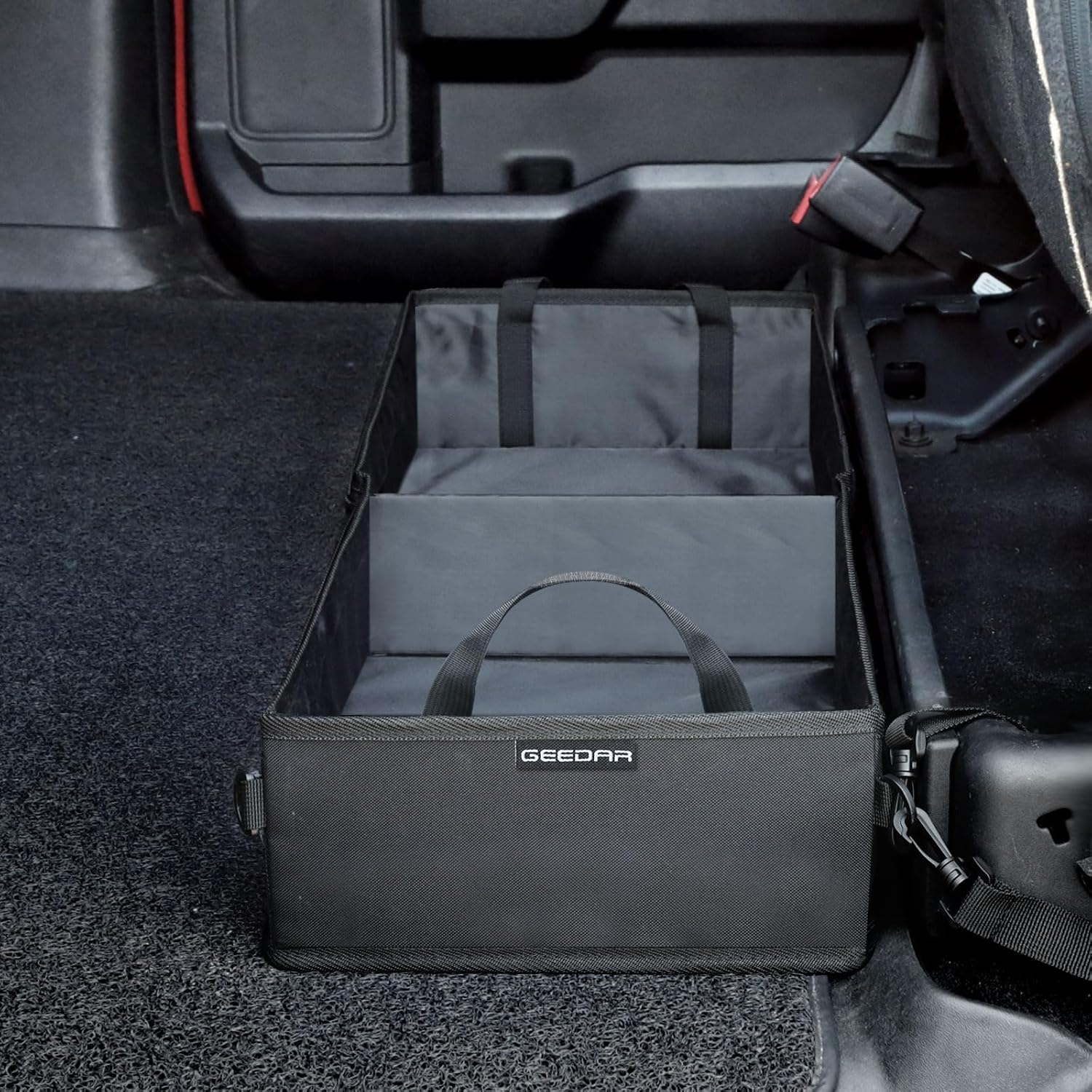 GEEDAR Under Seat Storage Truck Tool Box Organizer for Truck Underseat Storage Ford F150 F250 F350 Chevy Silverado Accessories (2 Compartment for