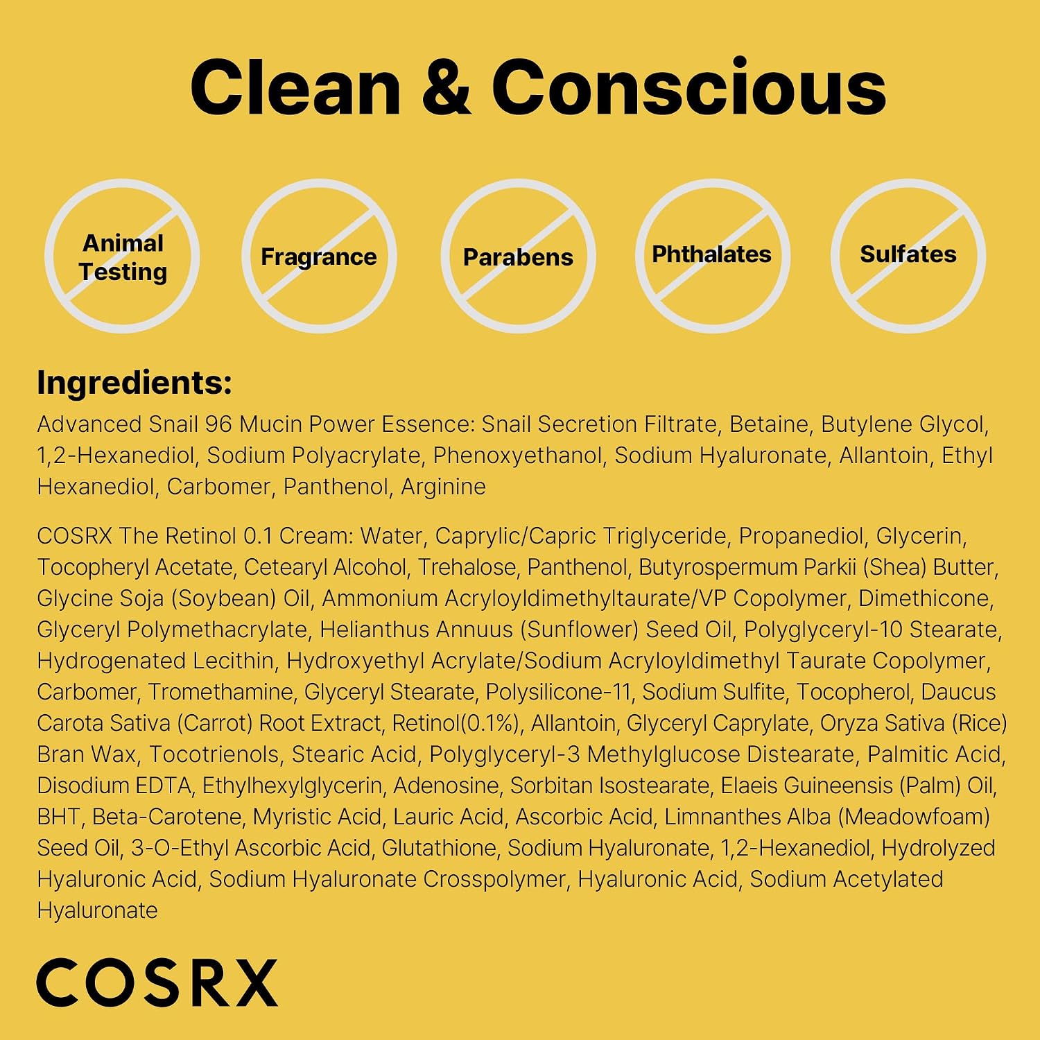 COSRX Snail Mucin 96% Repairing Serum for Sooothing & Hydrating 3.38 oz. | Snail Secretion Filtrate for Dull Skin & Fine Lines, Korean Skin Care