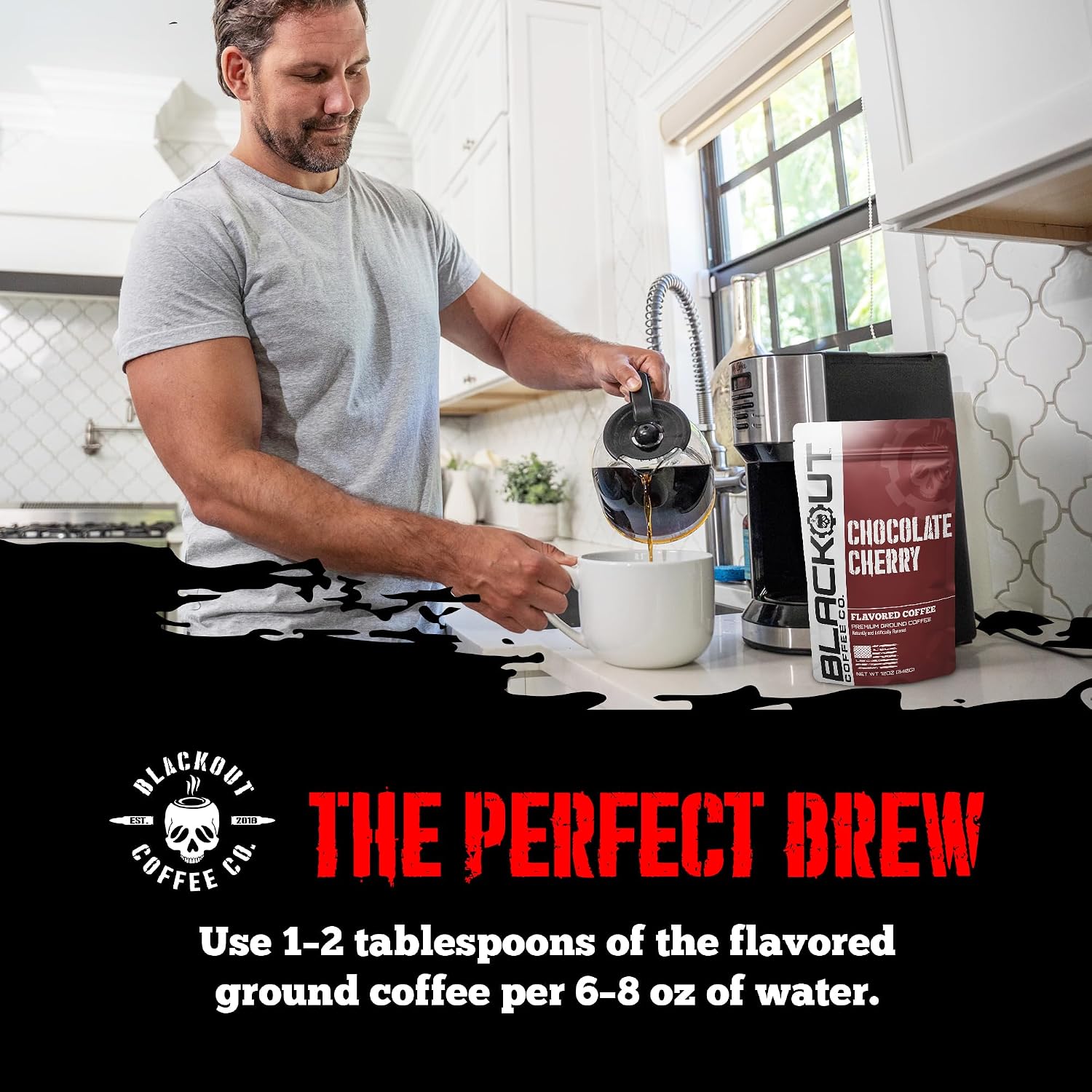 Blackout Coffee Blueberry Crumble Ground Coffee, Medium Roast, 12 oz