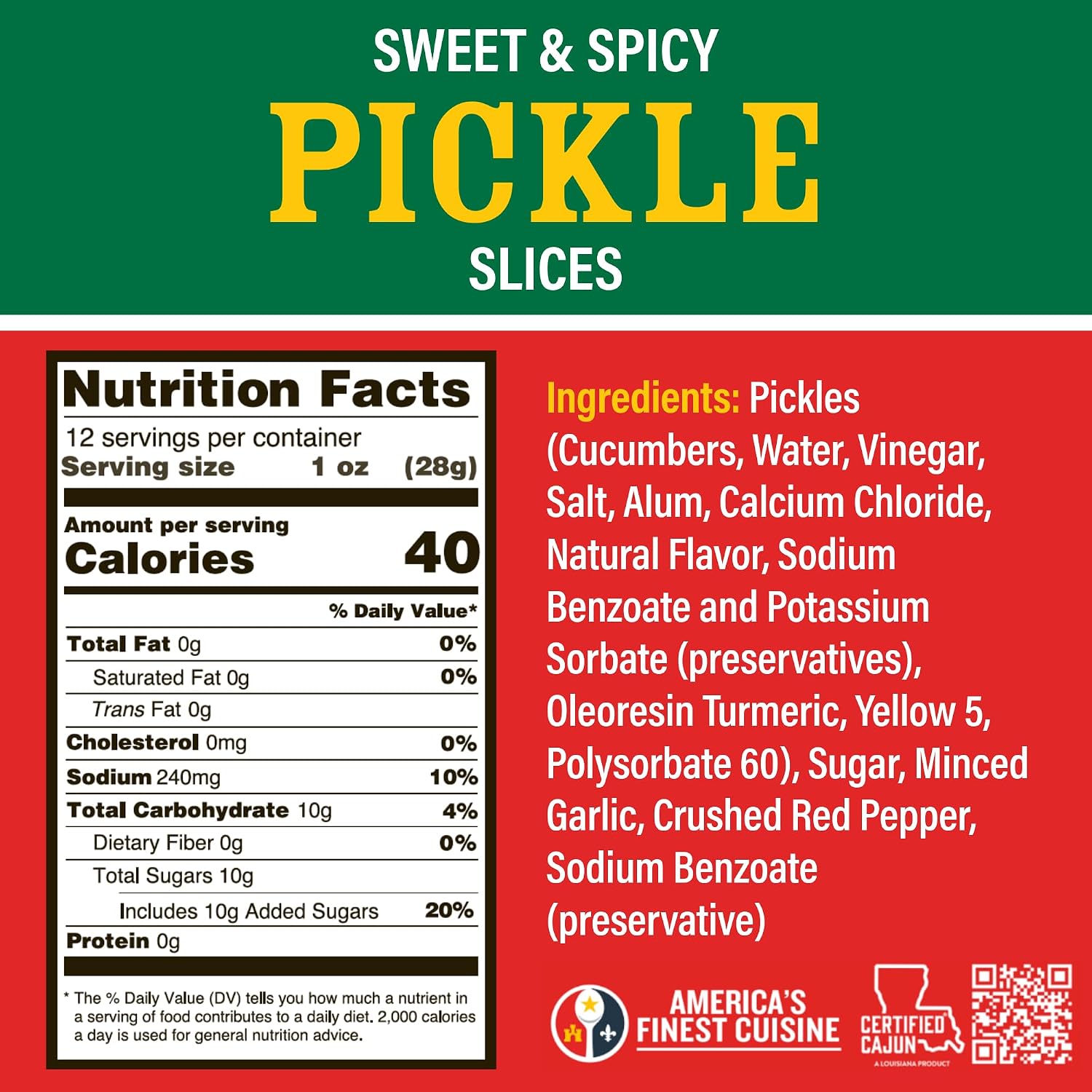 Ragin' Cajun Candied Jalapeno Slices, 12 fl oz - Pack of 2