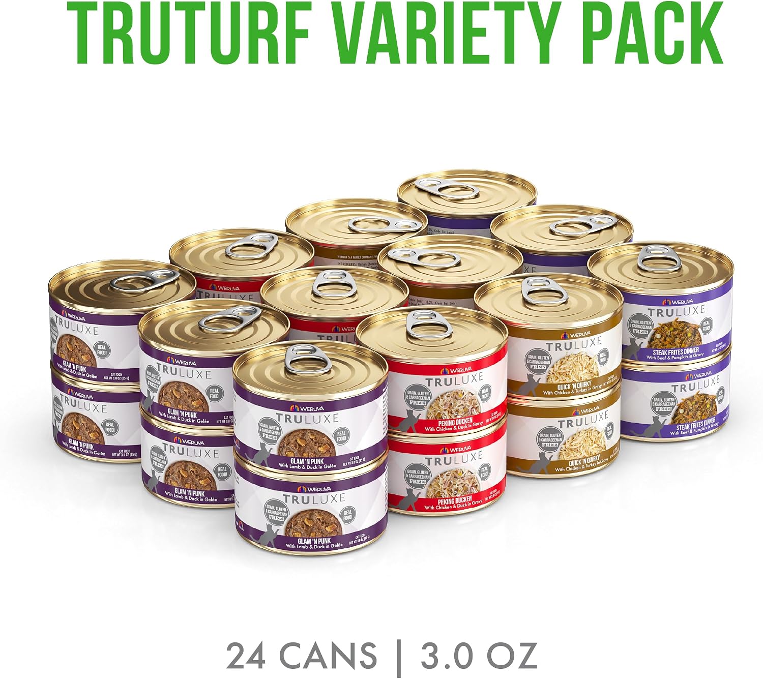Weruva TruLuxe Cat Food, Peking Ducken with Chicken Breast & Duck Breast in Gravy, 3oz Can (Pack of 24)