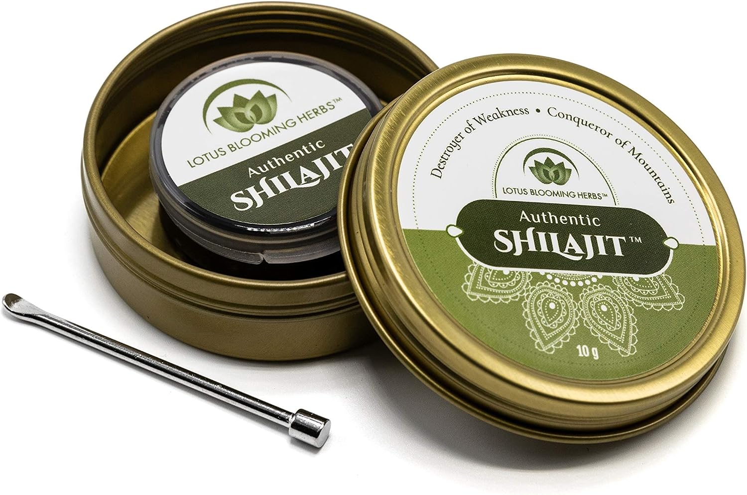 Lotus Blooming Herbs Authentic Shialjit Gold Grade Himalayan Resin 10 Grams | Himalayan, Fulvic Acid & Trace Minerals, Supports Healthy Energy