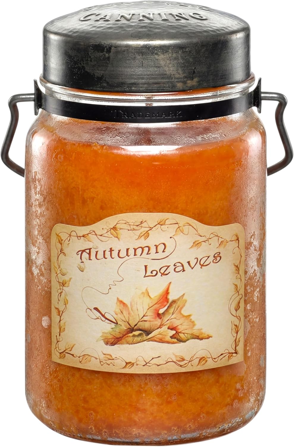 McCall’s Candles | Hot Buttered Rum | 26 oz Scented Candle | USA-Poured | Vintage Rustic Jar with Carrying Handle | Warm Buttery Spiced Rum Fragrance