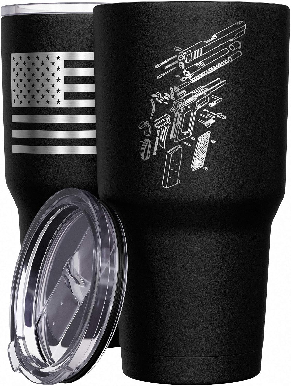We The People Holsters - 1776 Betsy Ross Flag - Betsy Ross Mug - American Flag Coffee Travel Mug - American Flag Tumbler - Double Insulated Tumbler - 30 oz