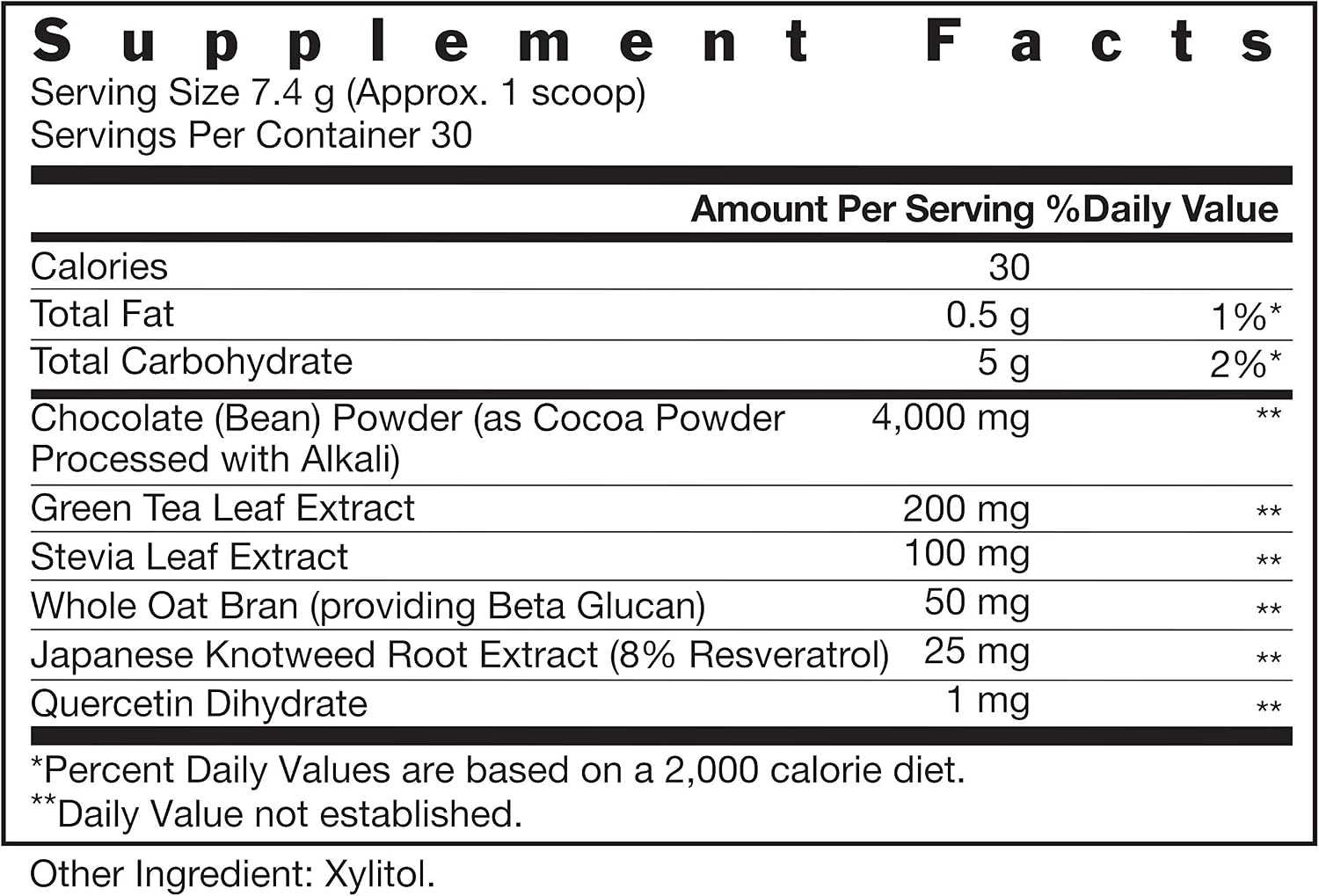 Coco Complete Immune System Boost - Superfood Chocolate Powder, 30 Servings | Energy Support, Sugar Free, Real Cocoa Powder, Green Tea Extract