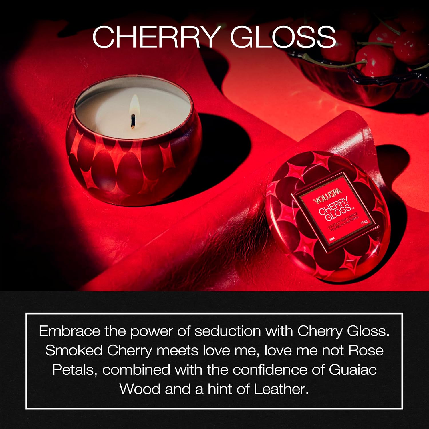 Voluspa Baltic Amber Candle | Mini Tin | 4 Oz. | 25 Hour Burn Time | Coconut Wax for a Cleaner Burn