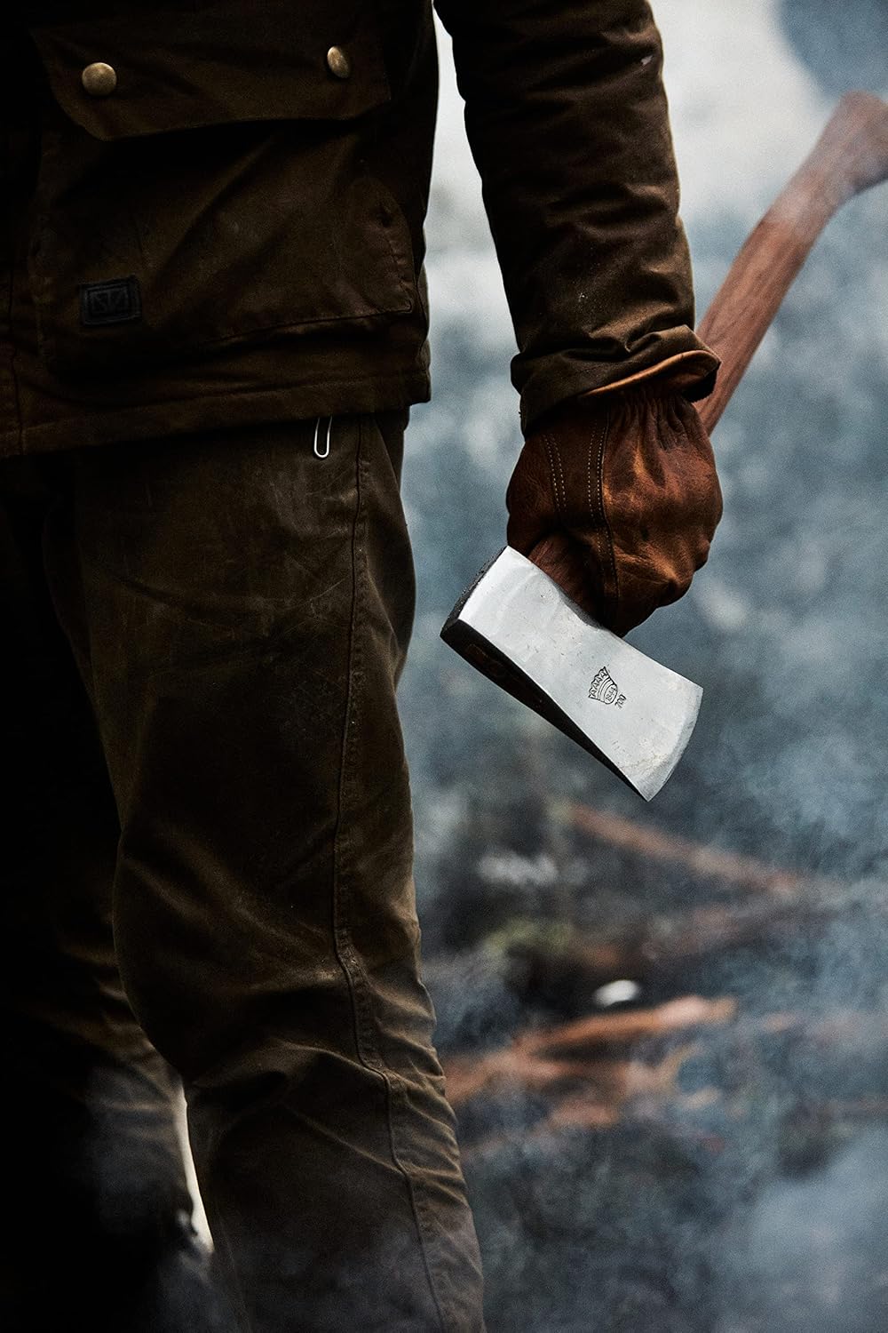 1844 Helko Werk Germany Classic Expedition Felling Axe (10497) | Made in Germany Large Felling Axe for Heavy Duty Felling Trees Cutting Wood and Timber Head 4.5lb, Handle 35 inches