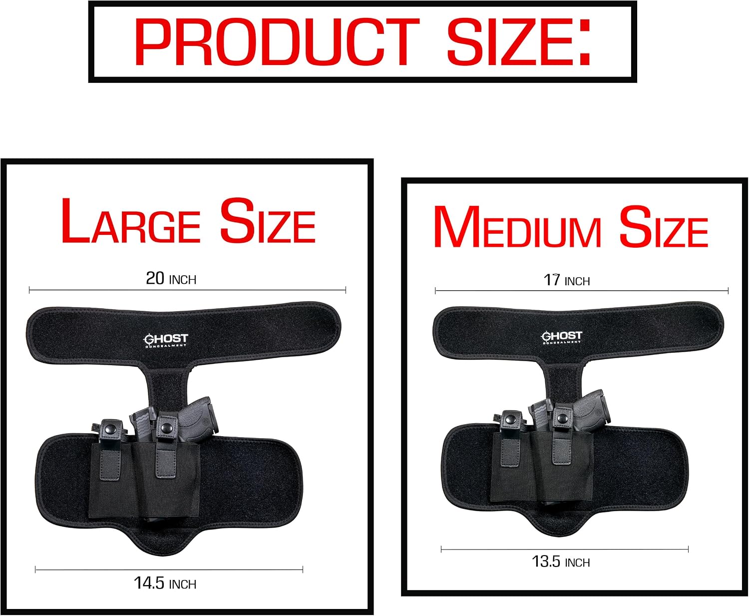 Ankle Holster for Concealed Carry Pistol | Universal Leg Carry Gun Holster with Magazine Pouch | Men and Woman Holster