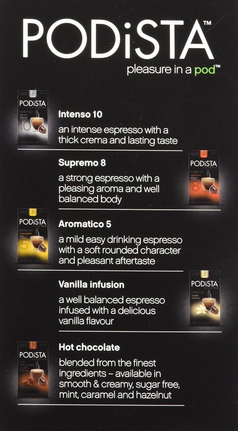 Hot Chocolate Nespresso Compatible Capsules Hot Cocoa Pods - Mint Infusion - 10 Pod Package