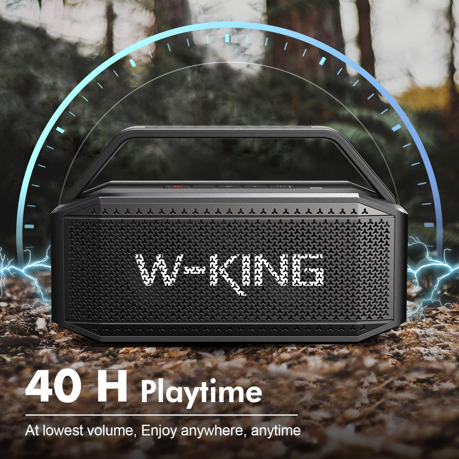 W-KING Bluetooth Speaker, 100W Peak Outdoor Portable Loud Speakers Wireless