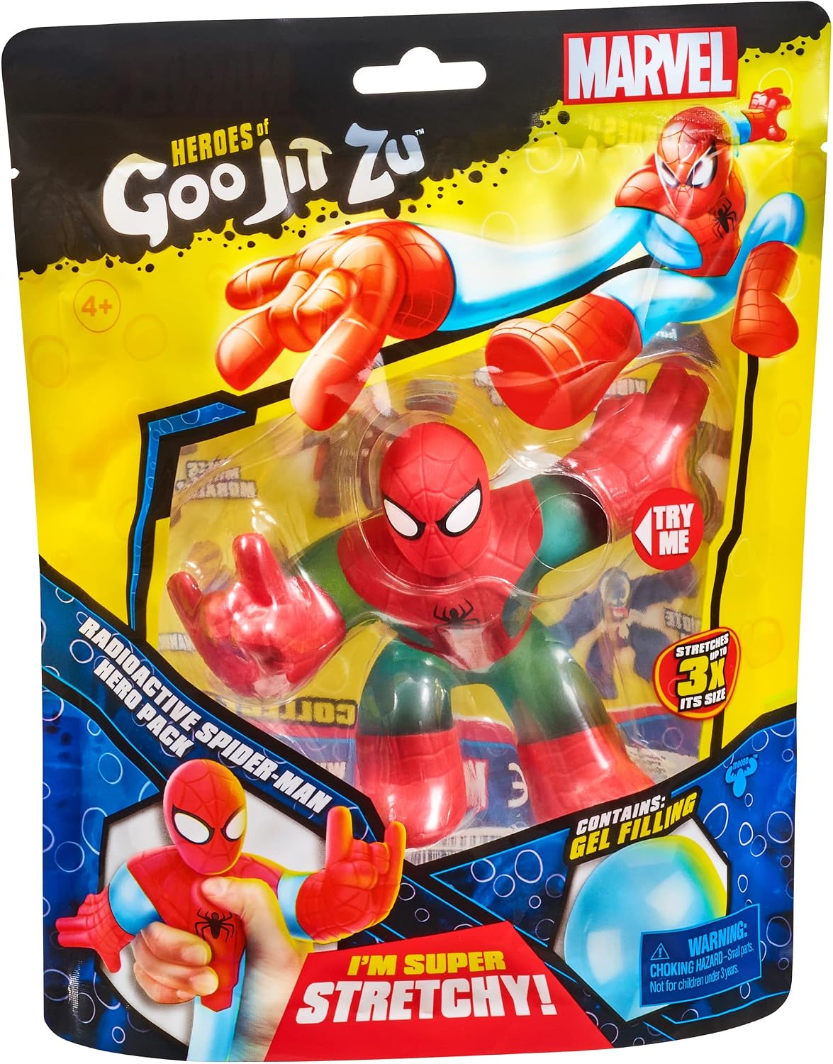Heroes of Goo Jit Zu Licensed Marvel Hero Pack - Spider-Man, Multicolor (41054)