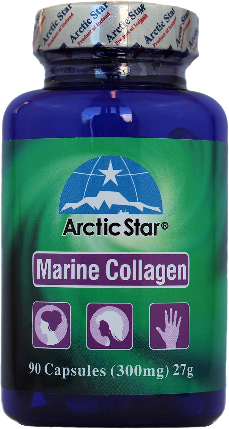 Arctic Star Marine Collagen-Vital Proteins Marine Collagen Peptides Supplement Pills for Healthy Skin Hair Nail - Hydrolyzed Collagen from Iceland