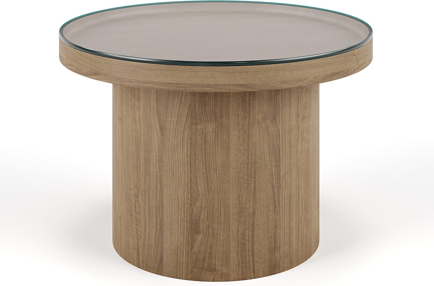 The Better Bevel 12 inch Round Glass Table Top - Clear Tempered Glass Surface Protector - Safe Pencil Polished Edge - Coffee, Dining and End Table