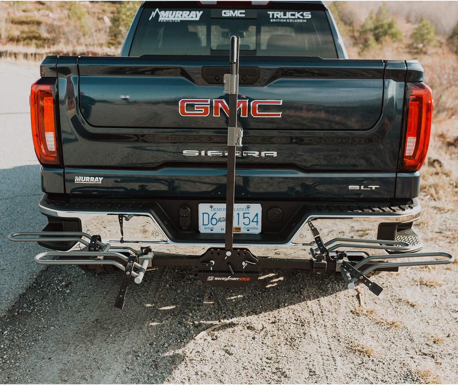 Swagman XTC2 Hitch Mount Bike Rack – Platform Carrier for 2 Bikes, Ratcheting Hook System, Compact Clam-Shell Folding Design | Platform Carrier for 2 Bikes, Ratcheting Hook System, Compact Clam-Shell Folding Design, 1-1/4" or 2" Hitch Receiver