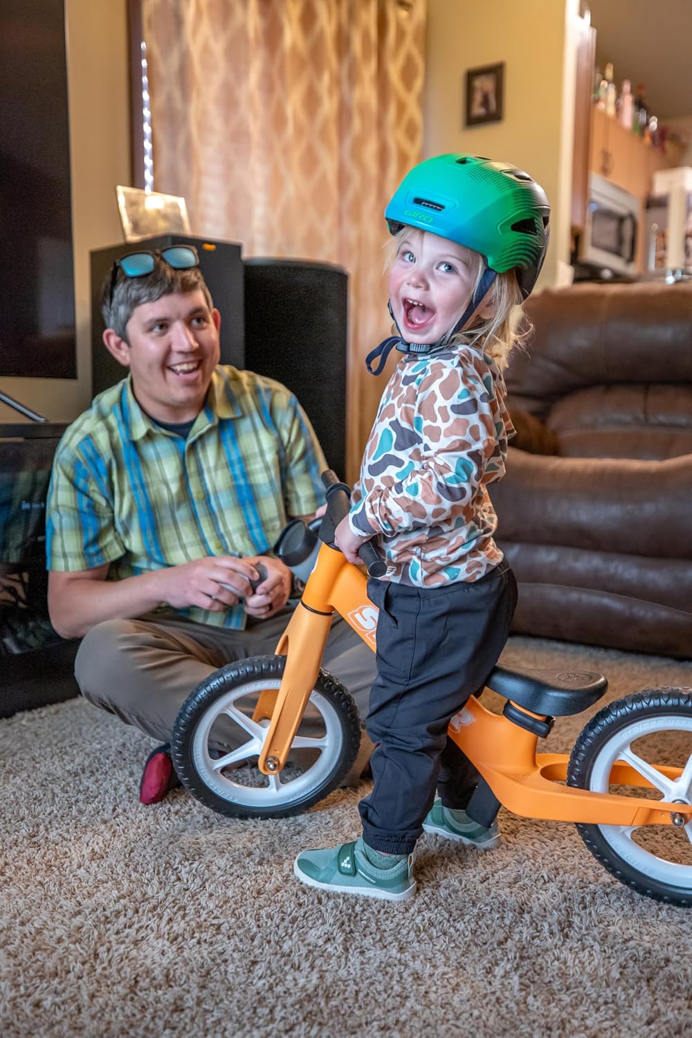 Strider 12 Comp, No Pedal Balance Bike for Kids Ages 1–3 Years | No-Pedal Composite Bike, Adjustable Seat, Lightweight Frame, Easy Assembly, Durable All-Weather Plastic, Never Flat Tires