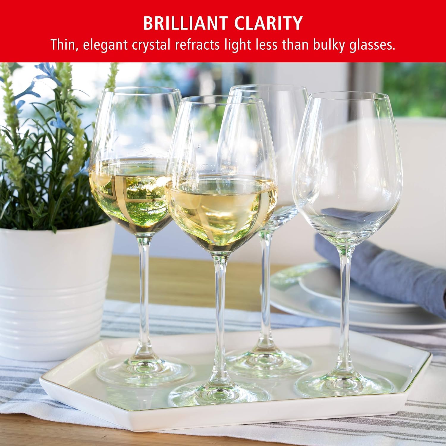 Spiegelau Salute Stemmed Red Wine Glasses, Lead-Free Crystal Wine Glasses for Pinot Noir, Cabernet, Wedding, Anniversary, Housewarming, Birthday Gifts, Elegant Glassware, Home Bar, 19.4 oz, Set of 4