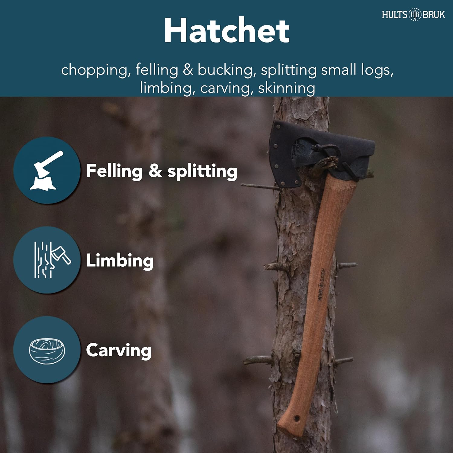 840712 Ekelund Hatchet - 2 lb Head, 20" Handle