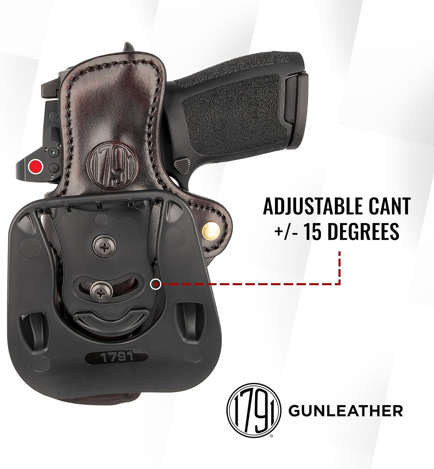1791 Optic Ready Paddle Holster Fits Sig P320, Beretta 92FS, Walther PDP